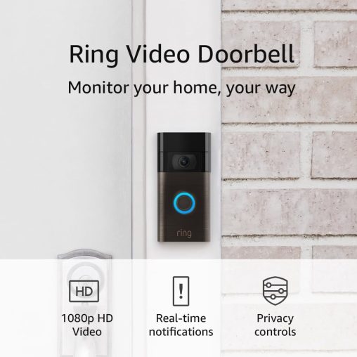 Ring Video Doorbell | HD-Bronze - Image 2