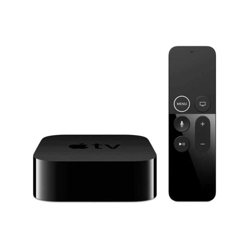 Apple TV HD streaming box with the Siri Remote