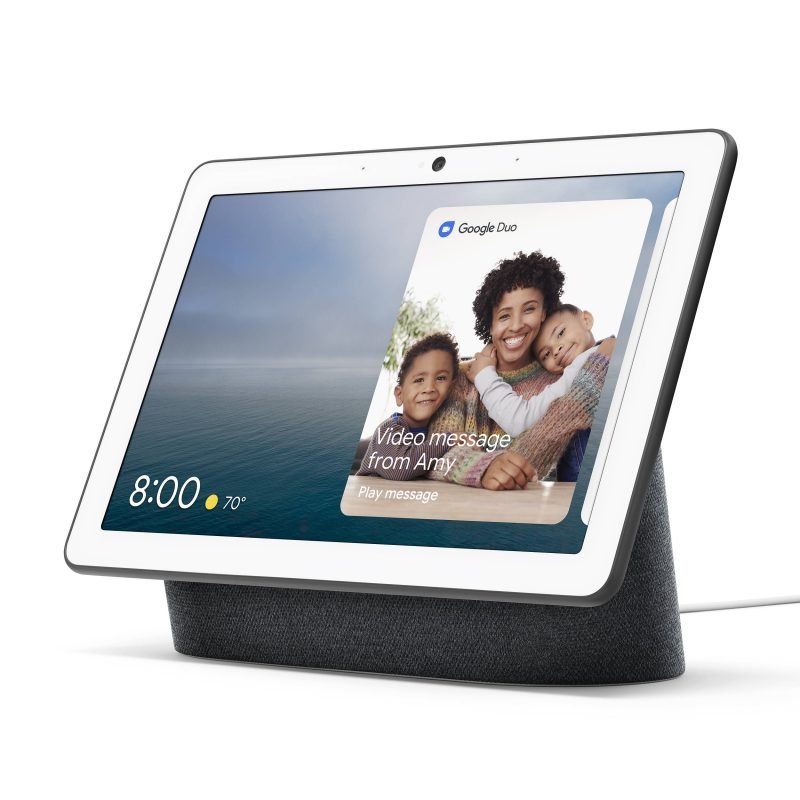 Google Nest Hub Max in charcoal, 10 inch smart display