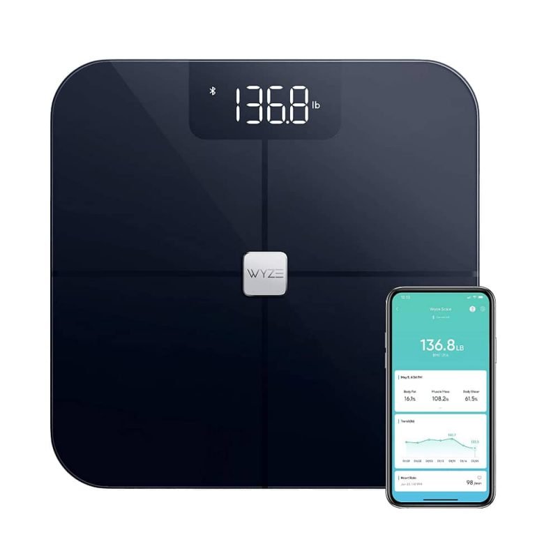 Wyze smart scale with full glass electrode surface