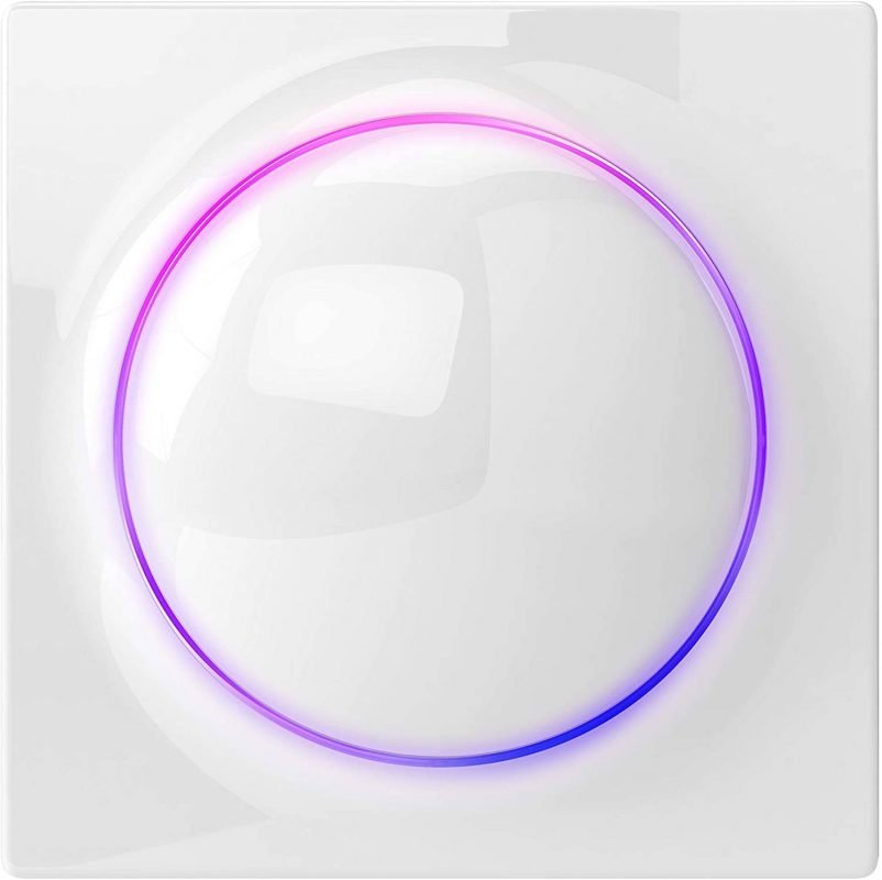 Fibaro Walli Switch two channel Z-Wave wall switch with LED ring