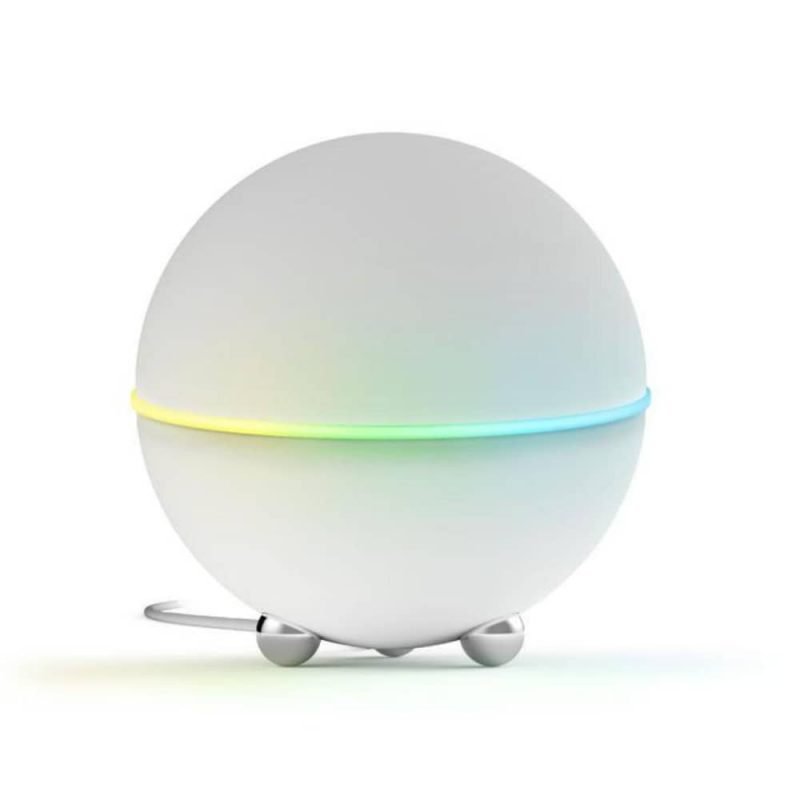 Homey smart home hub white sphere with colour ring