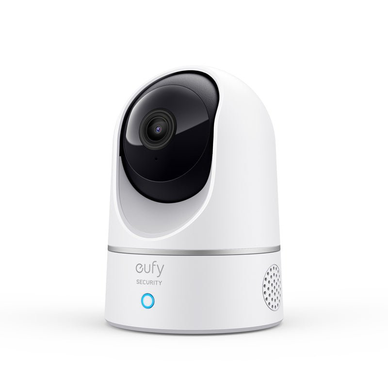 Pan and tilt indoor camera on a shelf