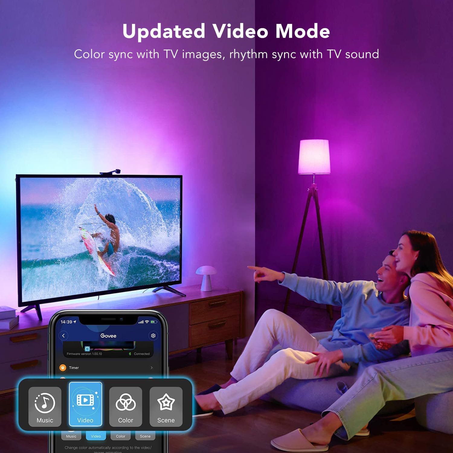 Govee Immersion WiFi TV LED Backlights with Camera - Image 7