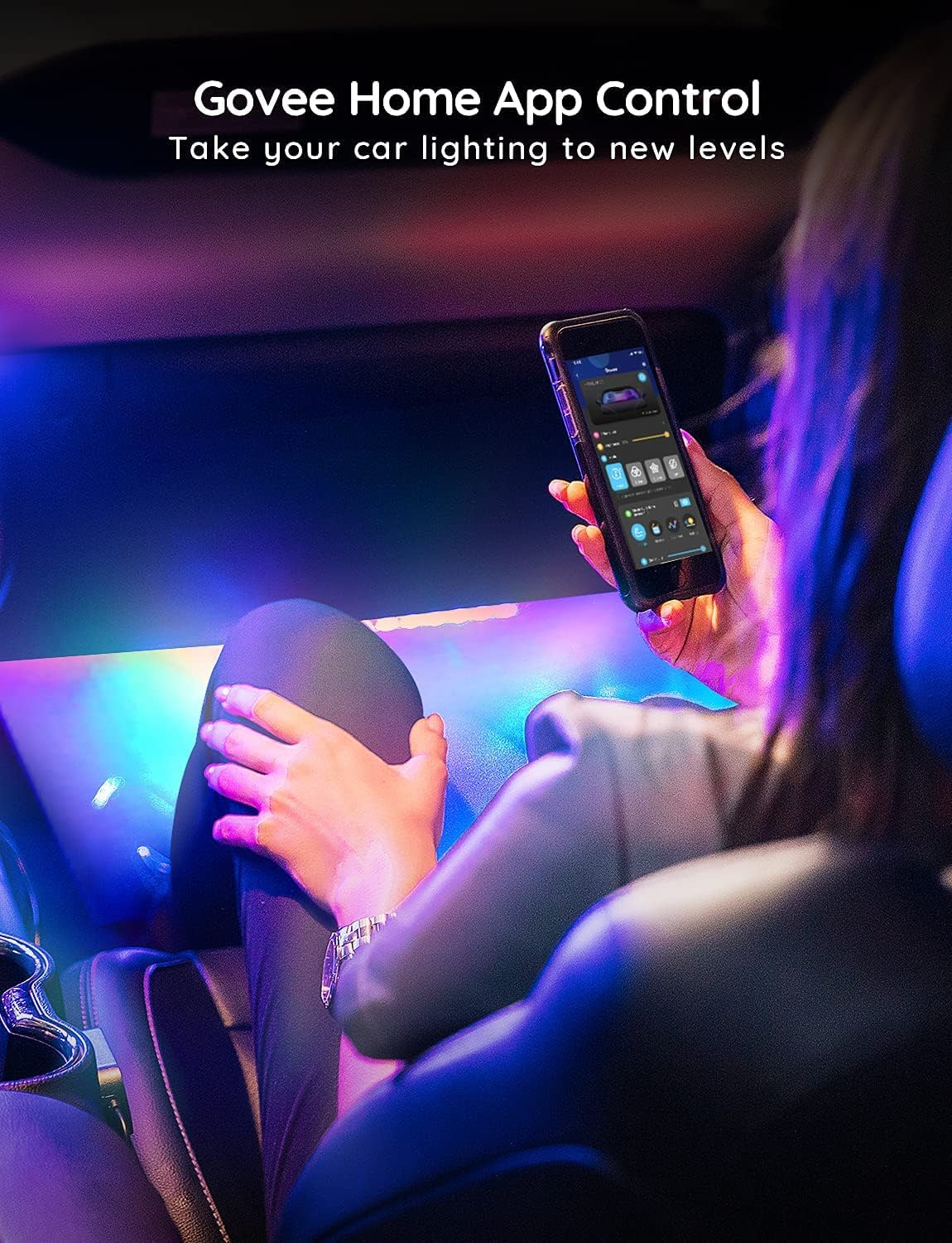 Govee - RGBIC Interior Car Lights with App Control - Image 6