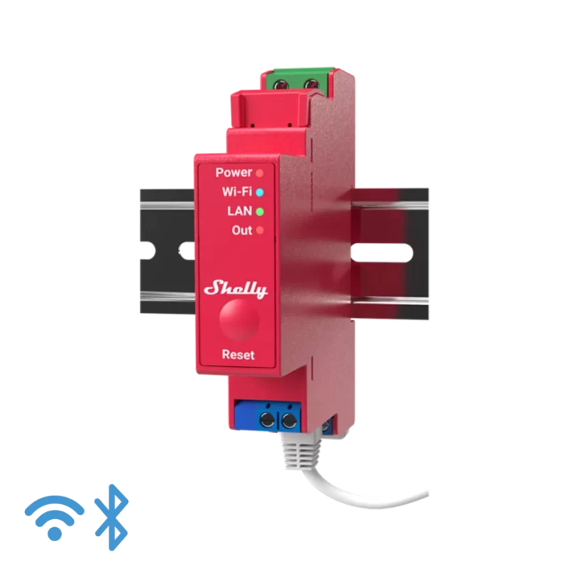 Shelly Pro 1PM DIN rail relay with metering