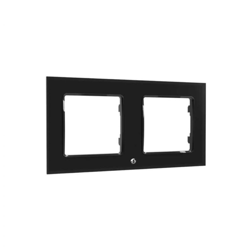 Shelly wall frame double in black with matching plate