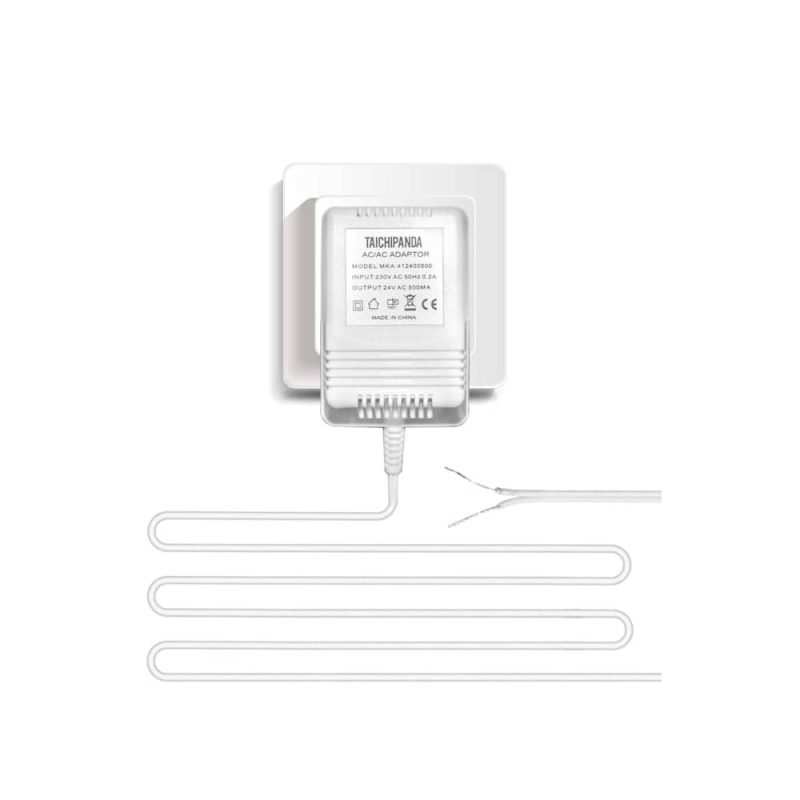 Ring doorbell 24V AC power adapter with 8 metre cable