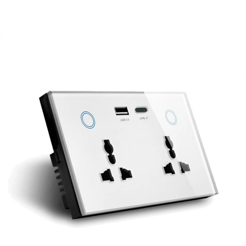 Smart WiFi Twin Socket (White)