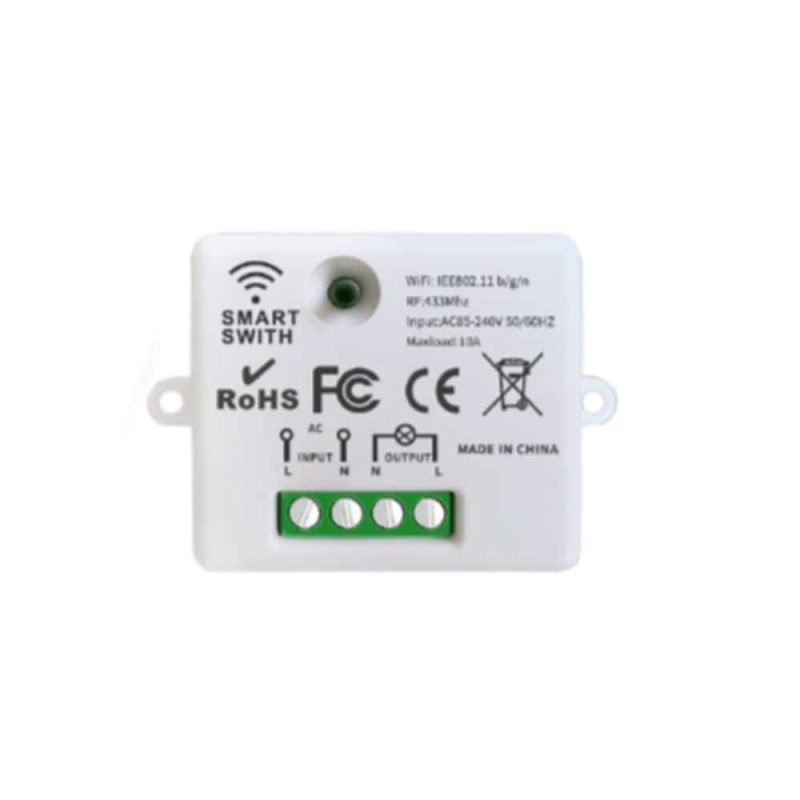 WiFi relay with RF 433MHz receiver