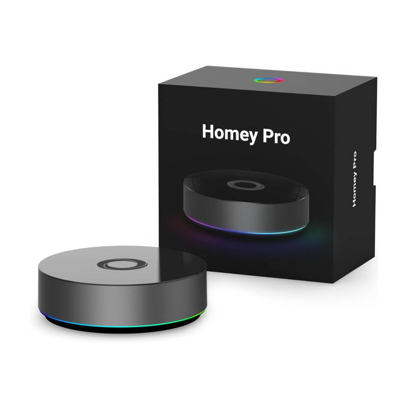 Homey Pro 2023 black disc smart home hub