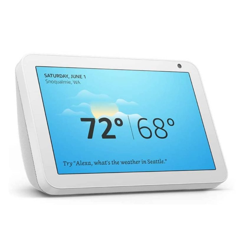 Echo Show 8 2nd Gen glacier white smart display
