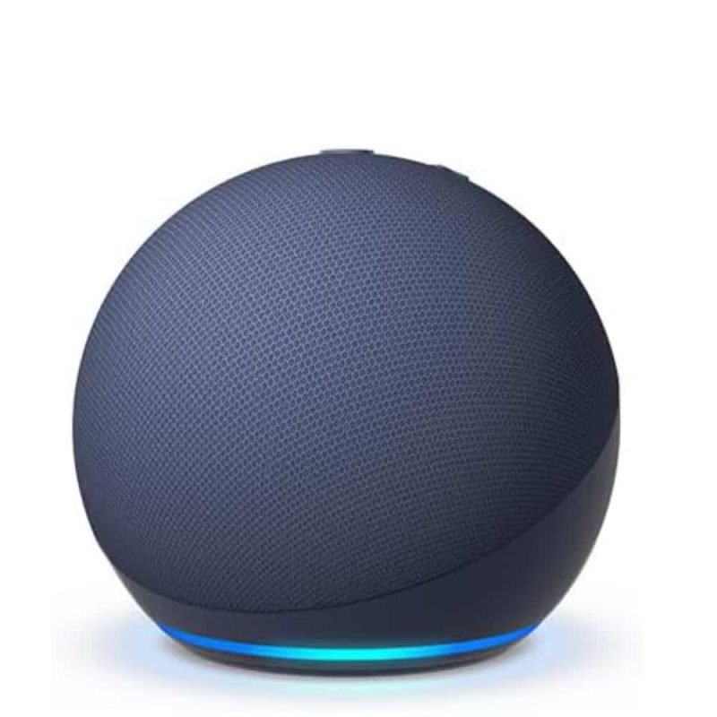 Echo Dot 5th Gen Deep Sea Blue smart speaker with Alexa