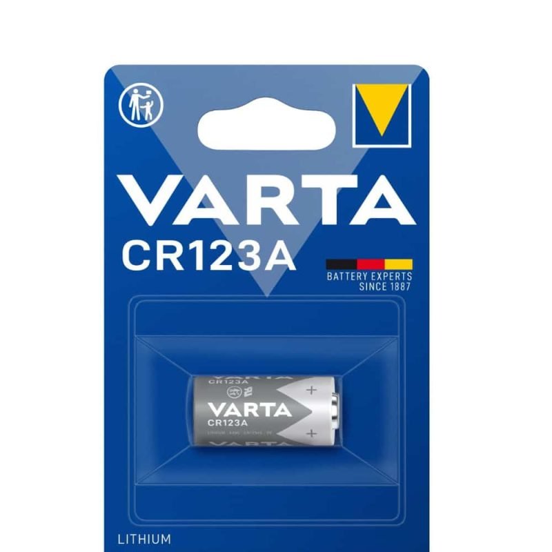 CR123A battery, 3 volt lithium cell