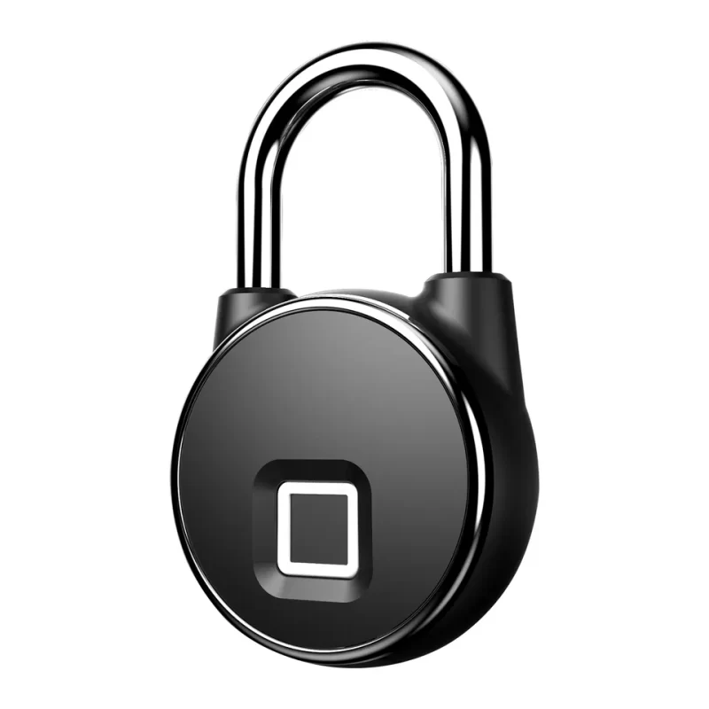 Heavy duty smart padlock S502 on a compound gate chain