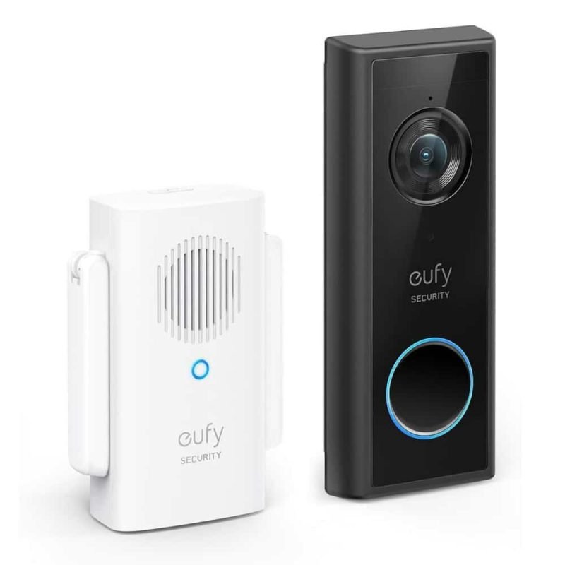 eufy Video Doorbell C210 with its indoor chime