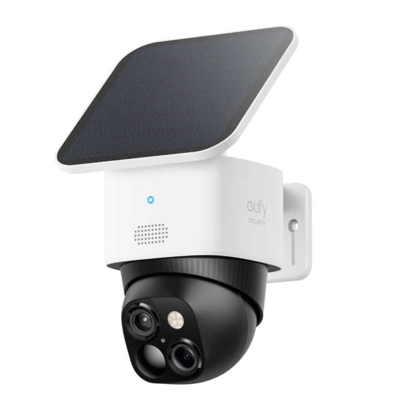 Solar pan tilt camera S340 with its detachable panel