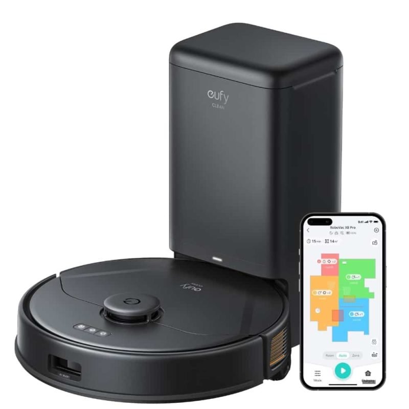 eufy X8 Pro robot vacuum with self-empty station