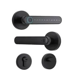 Smart Lock - Rose Set Handle - S604L - Black