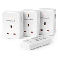 3 Pack - Remote Control Plug Socket, 13A